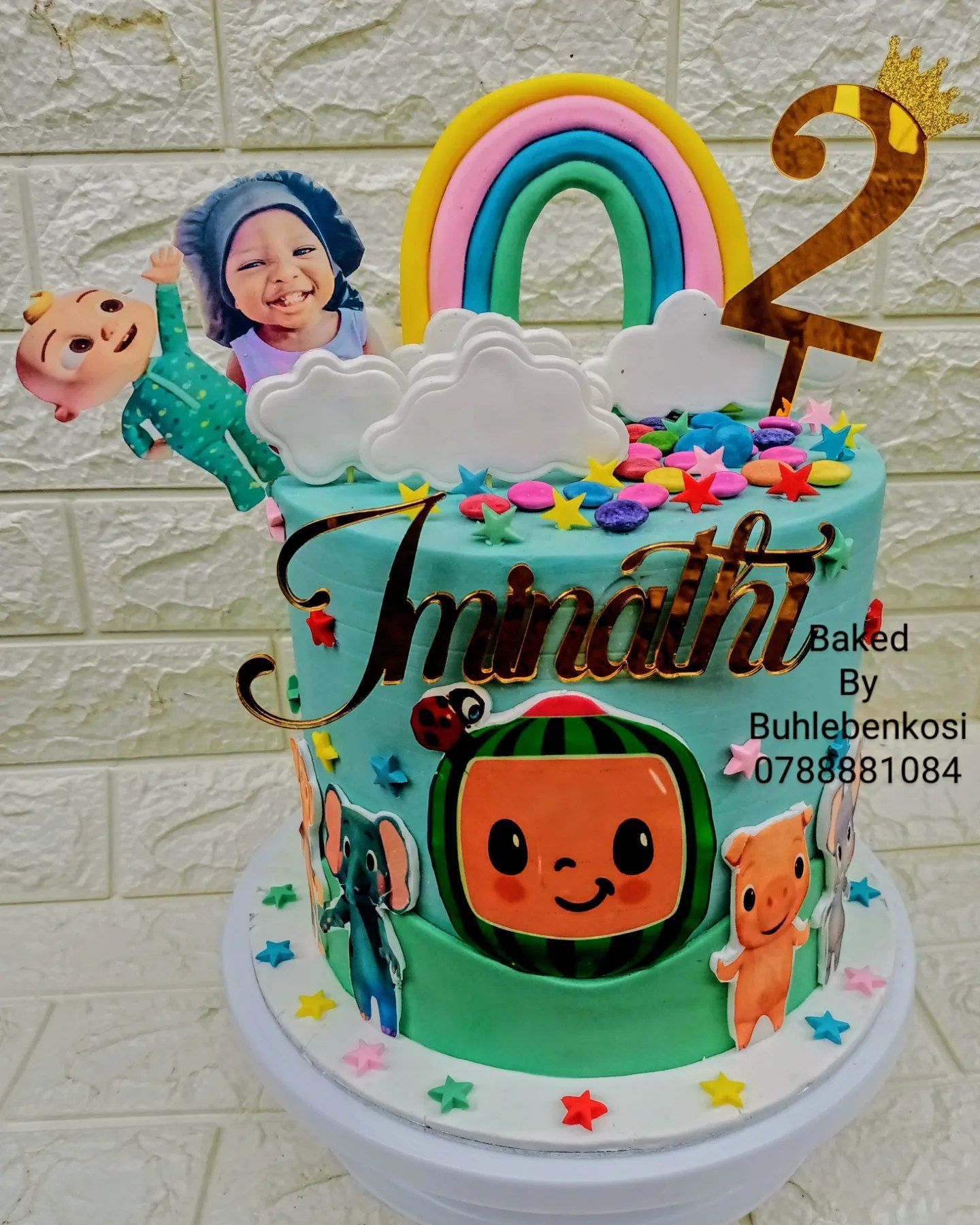 Cocomelon Rainbow Cake by Baked by Buhlenkosi