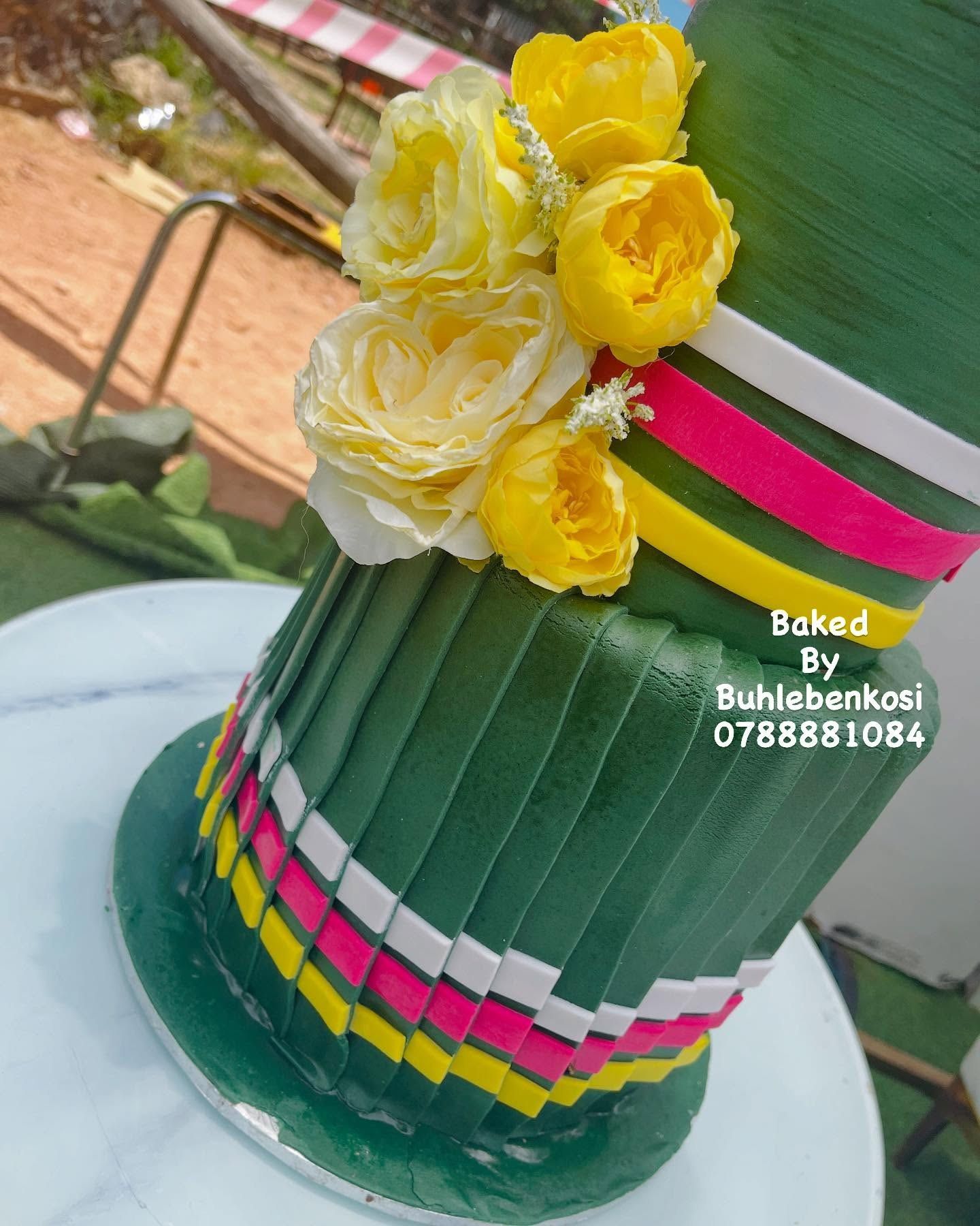 Spring Bloom Cake by Baked by Buhlenkosi