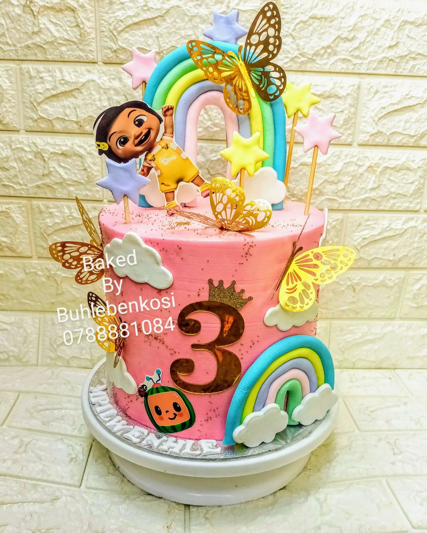 Rainbow Party Cake by Baked by Buhlenkosi