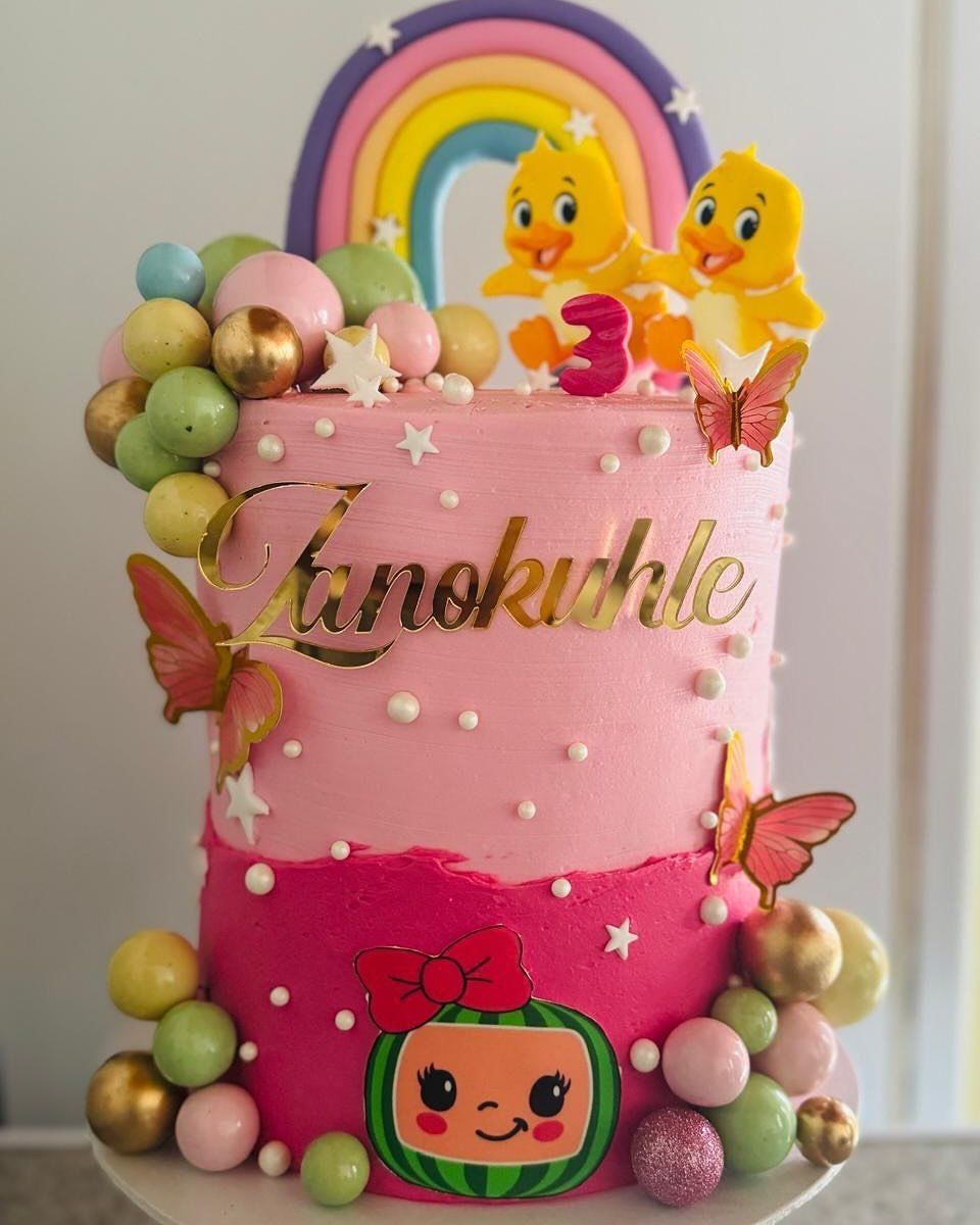 Rainbow Blush Cake by Baked by Buhlenkosi