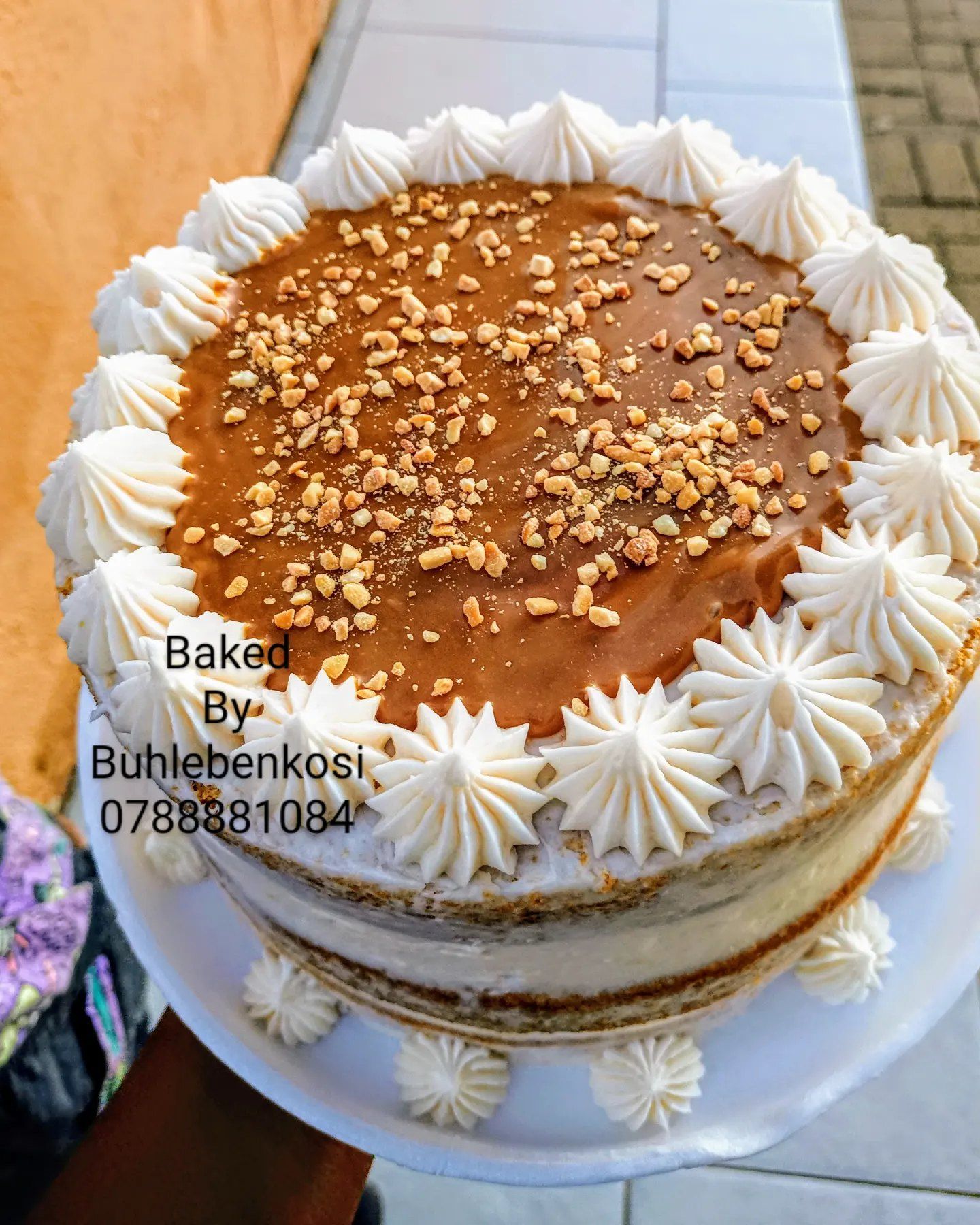 Caramel Crown Cake by Baked by Buhlenkosi