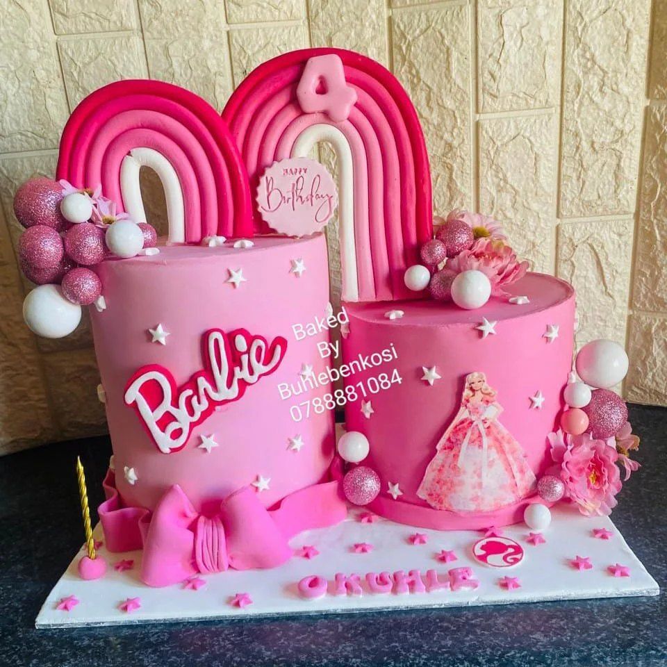 Barbie Party Cakes by Baked by Buhlenkosi