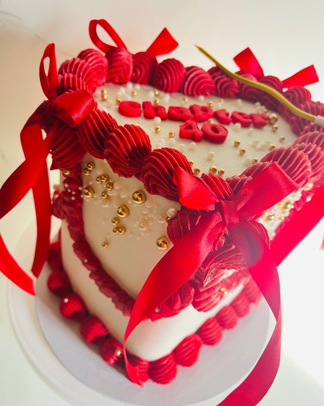 Sweetheart Rose Cake by Baked by Buhlenkosi